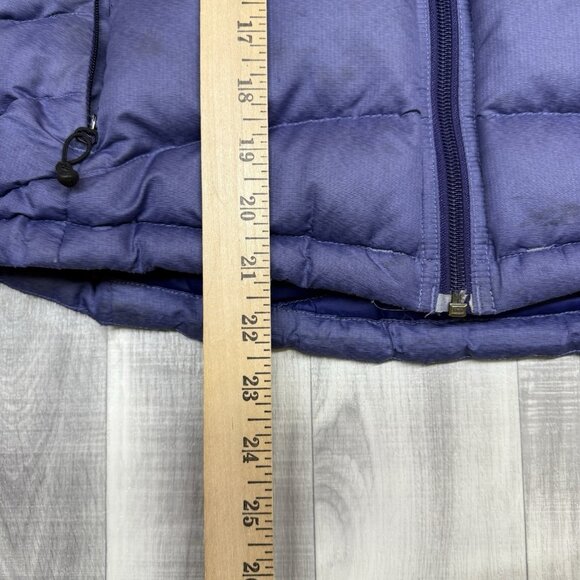 ✅VTG Patagonia Goosedown Filled Puffer Jacket Womans S Purple *STAINED/RIPPED - Picture 9 of 13